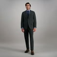 thumbnail image 4 of Men's J.M. Haggar Premium Tailored-Fit Stretch Flat-Front Suit Pants Color: Charcoal Windowpane Size: 40X32, 4 of 4