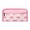 D #119, variant on Cute Floral Cotton Bow Pattern Pink Pencil Case for Women, Travel Quilted Zipper Make Up Bag, Flowers Toiletry Organizer Case Kawaii Bow Pattern Pink Pencil Case