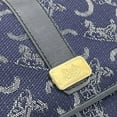 thumbnail image 5 of Pre-Owned Celine C Macadam Canvas Leather Navy Blue Sulky Carriage Vintage Tri-fold... (Fair), 5 of 9