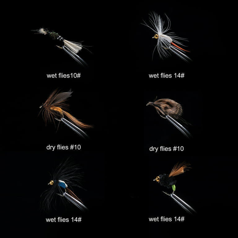 Cheap Goture 5pcs/10pcs Fly Fishing Files Fly Fishing Insect Lure
