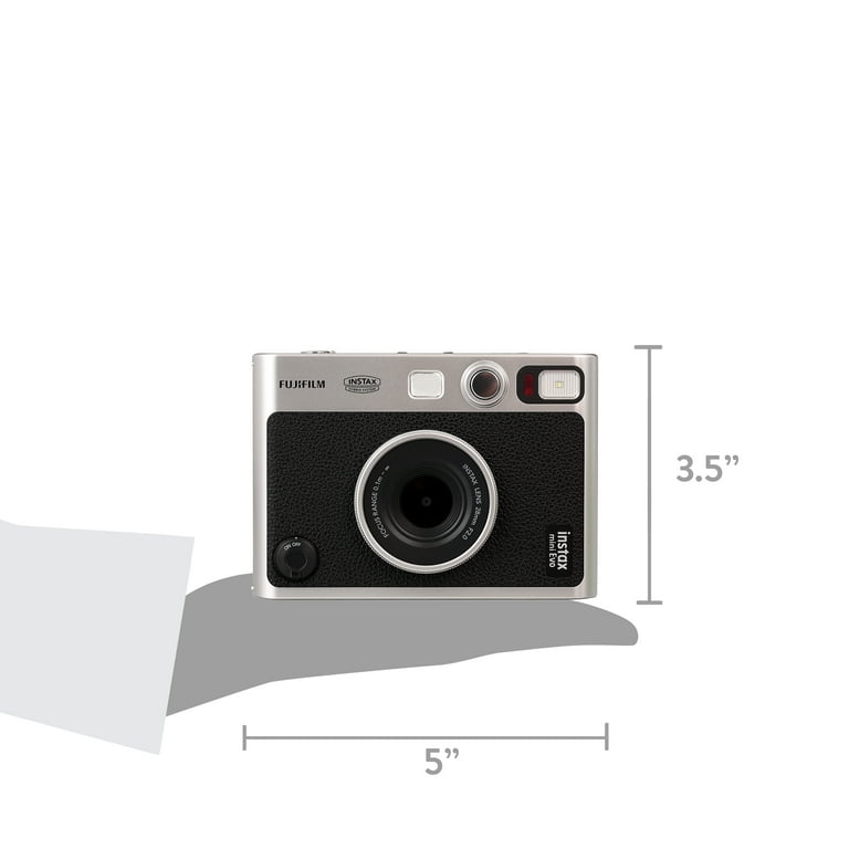 Fujifilm Instax Mini Evo Digital Camera - Black, Instant Fujifilm Instax Mini Evo Digital Camera - Black, Instant