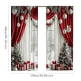 thumbnail image 6 of Guozer Winter Curtains for Living Room 2PCS 59.05x65.35in Semi-Blackout Short Curtains for Christmas, Doors, Window, Cabinet Doors, Fireplace, Balcony, Bedroom, 6 of 9