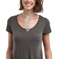 thumbnail image 4 of Miangastore Necklace Tie Silver Alloy Rhinestone 1Pack 16.7X4.7X0.1In, 4 of 8