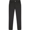 thumbnail image 1 of Pantalones IZOD, uniforme escolar para niños, de sarga con la parte delantera plana, 5 bolsillos, color negro, 1 of 1