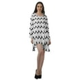 thumbnail image 2 of Moomaya Robes Décontractées Femmes Rayonne Robe Mini à Manches Longues pour Femmes, 2 of 4