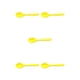 thumbnail image 1 of Cuchara de silicona Bewildely Vajilla de mango largo Cuchara de sopa multicolor Amarillo, 1 of 6