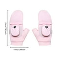 thumbnail image 2 of Flip Top Heated Gloves Rechargeable for Men Women Smart Thermostatic Electric Fingerless Gloves Hand Warmer for Outdoor Winter Work Cycling Skiing and Snow Sports, 2 of 6