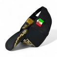 thumbnail image 5 of Vago Style Gorra Triángulo Dorado Snapback Negra Visera Curva de Gamuza, 5 of 5