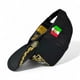 thumbnail image 5 of Vago Style Gorra Triángulo Dorado Snapback Negra Visera Curva de Gamuza, 5 of 5