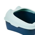 thumbnail image 6 of Cat with High Side Anti-Splashing Cat Toilet Semi-Enclosed Litter Pan Prevent Sand Leakage Easy to Clean for Indoor Kitty Blue, 6 of 7