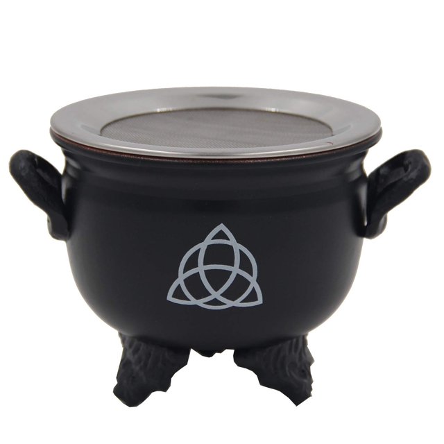 Dharmaobjects Large Metal Charcoal Screen Incense Burner (Triquetra