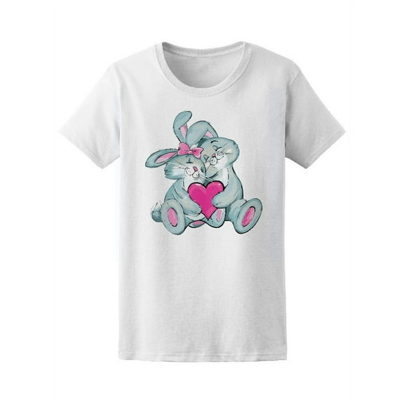 Funny Friends Bunnies T-Shirt Women -Image by Shutterstock, Female Large
