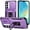 Purple, variant on TJS for Samsung Galaxy A16 5G Phone Case, Impact Resistant Slide Camera Cover Shockproof TPU+PC Lens Protection Metal Ring Magnetic Support Kickstand Cover for Galaxy A16 5G (Purple)
