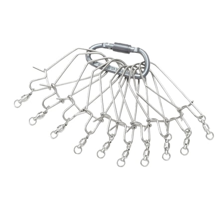 Float Live Fish Lock Belt 10/5 Buckles Fishing Reel Lock Buckle Chain Stringer Float Live Fish Locks Belt Fishing Tool