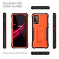 thumbnail image 4 of ExoGuard For T-Mobile REVVL V Plus 5G Case, Phone Case with Screen Protector and Kickstand (Orange), 4 of 6