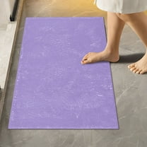 Ryvnso Lavender Purple Bathroom Shaggy Rugs Toilet Rectangle Mat Soft Contour Rug 24"x16"