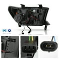 thumbnail image 2 of AKKON - Fits 2007-2009 Toyota Tundra 08-10 Sequoia Projector Black Headlights w/ Sequential Signal + LED Tube Parking Lamp Pair, 2 of 6