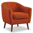 thumbnail image 2 of Homelegance Fauteuil Tonneau en Tissu, Orange, 2 of 9