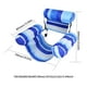 thumbnail image 3 of Flotación Piscina Inflable La Silla Tumbona Flotante para Diversión Del Verano (rayado) Azul, 3 of 9