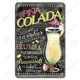 thumbnail image 5 of Letrero de hojalata con texto en inglés "Beber mojito", estilo vintage, piña colada, gin tonic, póster de metal, decoración de pared para bar, pub, comedor, hogar, 5 of 5