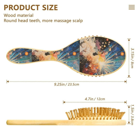 YAZAOO Soft Hair Brush Hair Comb Detangler Big Bang Smoothing Hair Care Beauty Gift