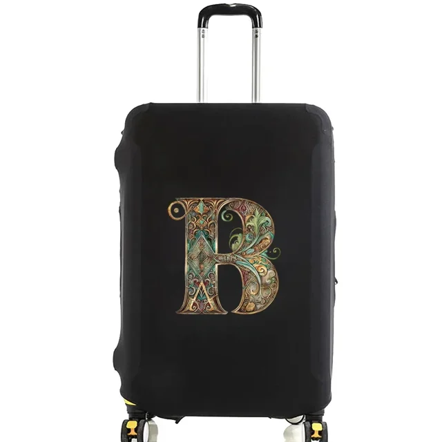 Luggage Covers Protective Cover Travel Luggage Scratch Proof Dust Cover Reusable Dust Cover Washable Graphic Print Pattern 8Graphic Letter B XL
