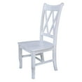 thumbnail image 4 of Double XX Solid Wood Chairs in White- Set of 2, 4 of 11