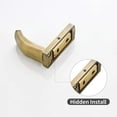 thumbnail image 6 of ABPETE  Antique Brass Towel Hook, Bathroom Wall Robe Hooks Vintage Mounted, Rustic Bath Coat Clothes Hooks 4 Pack, 6 of 7