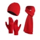 thumbnail image 2 of Juego de tres piezas de lana gruesa de punto, Gorro, bufanda y guantes, Color Rojo, 2 of 2