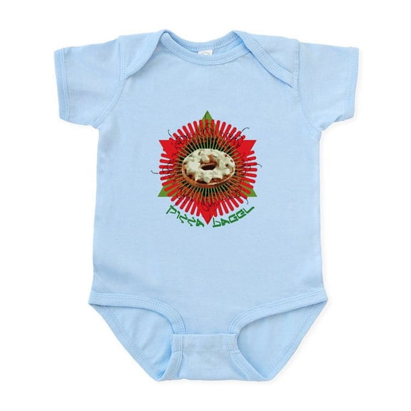 CafePress - Pizza Bagel Infant Bodysuit - Baby Light Bodysuit, Size Newborn - 24 Months