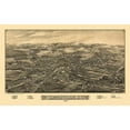thumbnail image 3 of Burleigh 14x10 Black Modern Framed Museum Art Print Titled - Waterville New York - Burleigh 1885, 3 of 5