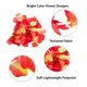 thumbnail image 4 of Super Z Outlet Leis De Flores De Seda Luau Coloridos Con Volantes Hawaianos Para Fiesta Temática De La Isla (Paquete De 12), 4 of 5