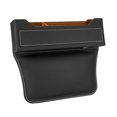 thumbnail image 4 of Organizador de relleno de asiento de coche con orificio de carga reservado y caja de almacenamiento lateral para consola de coche Negro, 4 of 6