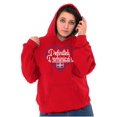 thumbnail image 4 of Definitely Dominican Cute Flag Love Hoodie Sweatshirt Women Brisco Brands S, 4 of 5