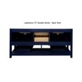 thumbnail image 7 of Lakeshore 72" Double Bathroom Vanity with Sage Green Cabinet and Carrara Marble Top, 7 of 7