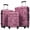 Pink Purple, variant on imerelez Hardshell Luggage Sets 3 pcs Spinner Suitcase with TSA Lock Lightweight-20"+24"+28" Luggages