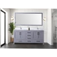 thumbnail image 3 of JERFIT 72 inch Double Sink Bathroom Vanity Set with Quartz Countertop, Soft Closing Drawers, Dark Grey Modern Bath Vanity for Spacious Storage, 3 of 8