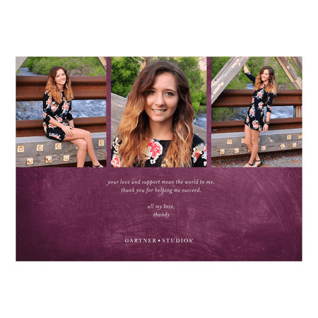 Personalized Graduation Thank You - The Best is Yet to Come - 5 x 7