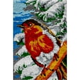 thumbnail image 1 of Rug Making Latch Hooking Kit | Winter Bird, 1 of 8