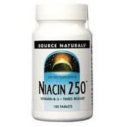 Source Naturals - Niacin 250 Vitamin B-3 Timed Release 250 mg. - 100 Tablets