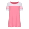 thumbnail image 4 of Birdeem T-Shirt Décontracté Mode Femme Col Rond Manches Courtes Poches Ample, 4 of 5