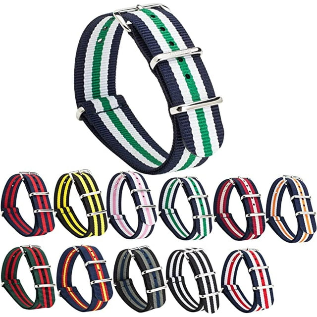 Bracelet NATO Premium Balistique Unisexe en Nylon 18 mm