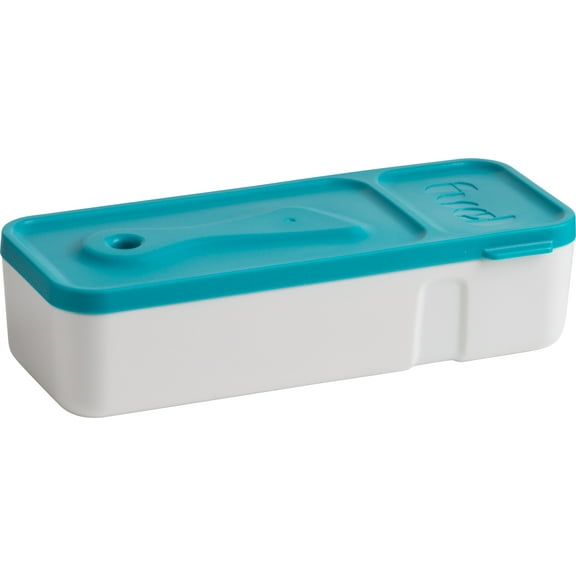Trudeau Fuel Snack'n Dip Food Storage Container - Tropical Blue