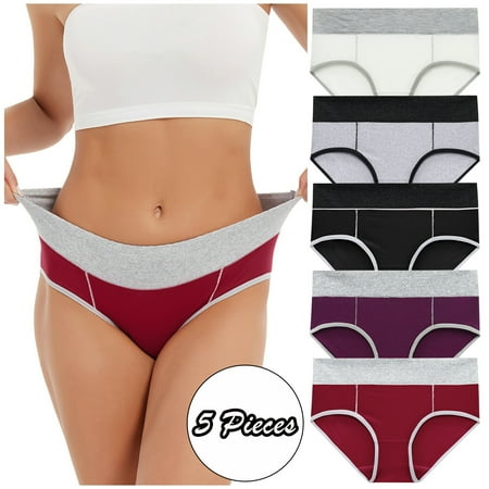 Gubotare Panties Women Lingerie G String Briefs Underwear Panties T String Thongs Multicolor XL
