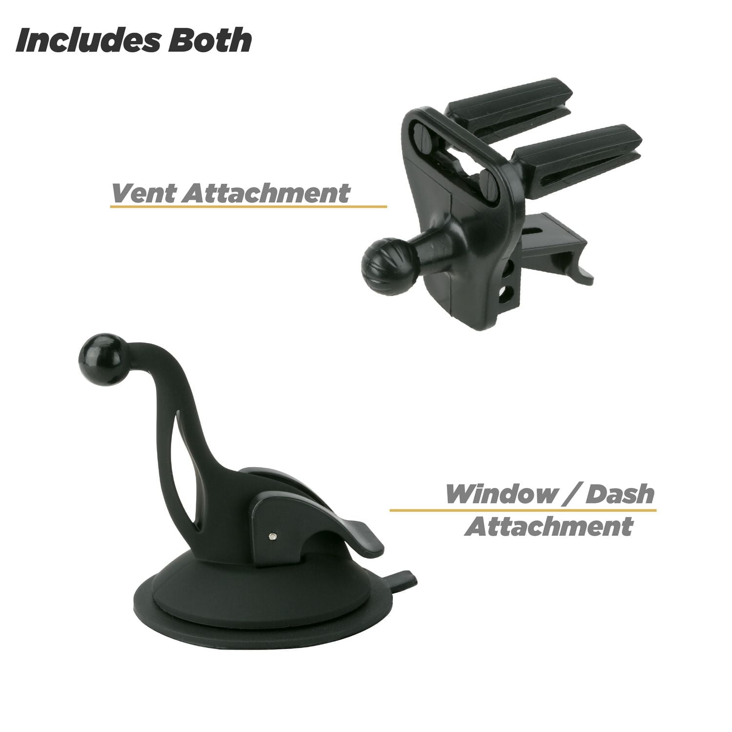 Scosche Support universel 3-en-1 à ventouse pour évent, pare-brise ou tableau de bord – Noir HDVM SCO MONT F/ÉV PRTABD