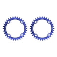thumbnail image 4 of Sonducket Placa de disco de diente de bielas ancha 104BCD bicicletas de montaña de carretera aleación hexagonal de precisión piezas de azul y 36T 2piezas, 4 of 6
