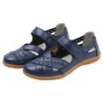 thumbnail image 2 of Tawop Walking Sandals Women Comfort Walking Shoes Women Casual Comfort Hollow Hole Breathable Sandal Dark Blue Size 9, 2 of 3