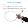 thumbnail image 2 of Nylon Chimney Brush and Rods Kit Electrical Rotary Drill Drive Sweeping Cleaning Tool with Long Flexible Rods 12FT, 2 of 8