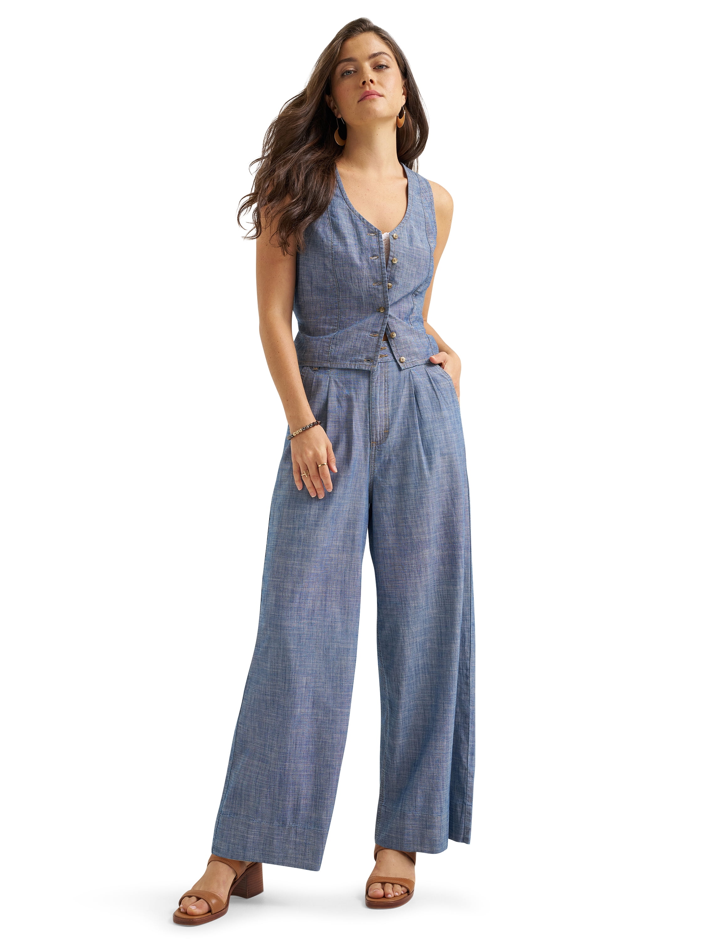 Lee® Women's Heritage Sleeveless Tie Vest, Sizes XS-XXL