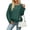 Green, variant on Bxsruta Womens Long Sleeve Tops Crew Neck Lace Patchwork Loose Casual Pullover Blouses